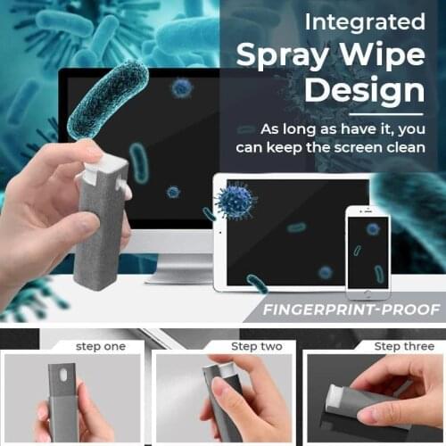 3 in 1 Phone Screen Cleane Tool Multifunctional Washable Household Fingerprint-proof Screen Cleaner Accessories drop shipping