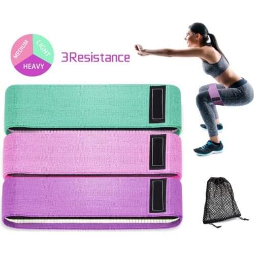Fitness Resistance Bands Butt Exercise Band Hip Legs Thigh Glutes Non-Slip Deep Squat Bands Workout Equipments Gym