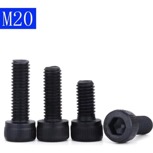 M20 - 2.5 Black 12.9 Grade Alloy Steel Allen Hex Socket Cap Head Screw DIN 912 Bolts 20mm