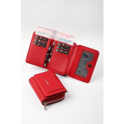 Cengiz Pakel Small Size Red Women 'S Wallet 65239MNT