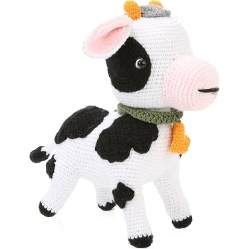Baby Mica Cute First Oyuncağım Cow Buzz Sleeping Friend Organic Amigurimi 22 cm