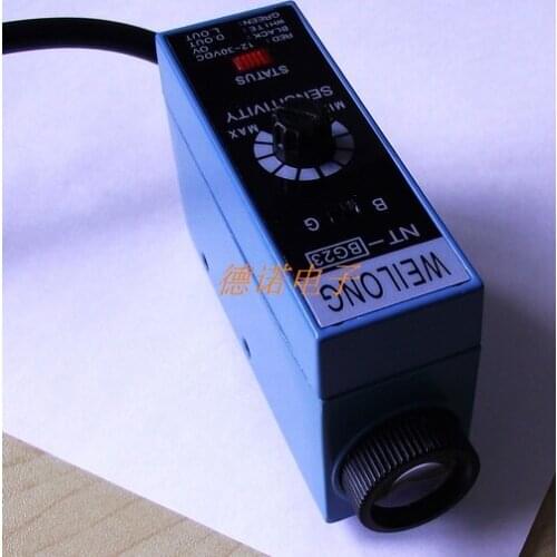 Brand New Original WEILONG Dual Light Source Color Mark Sensor / Tracking Photoelectric Eye NT-WG23 / White Green Light