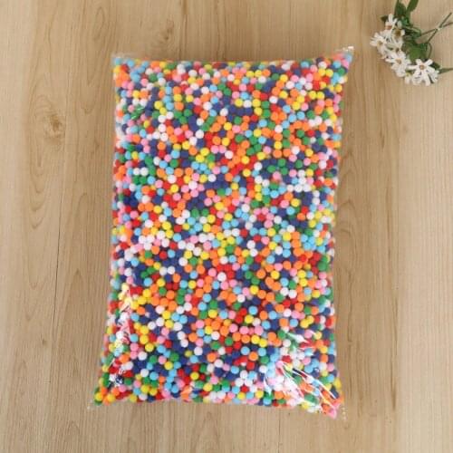 Wholesale 1000Pcs 10mm Pompoms Soft Pom Poms Fur Ball Arts Toys Crafts DIY Apparel Sewing Fabric Supplies Wedding Home Decoratio