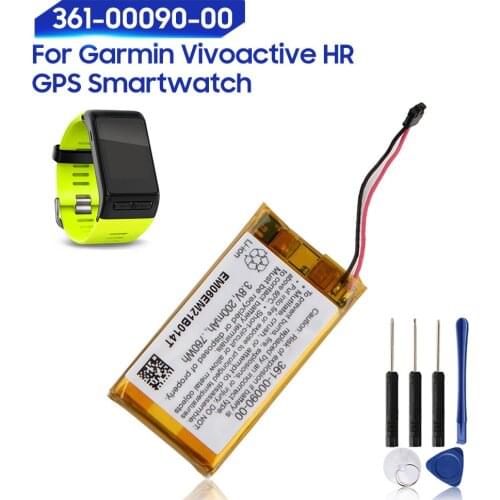 Original Replacement Battery For Garmin Vivoactive HR GPS Smartwatch 361-00090-00 Genuine Battery 200mAh