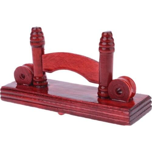 Chinese Craft Hand Wood Fan Stand Display Base Holder Home Decor Room Decoration