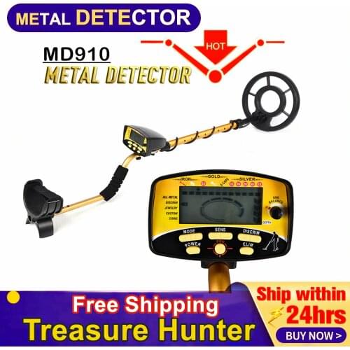 MD910 Professional Portable Underground Metal Detector Handheld Treasure Hunter Gold Digger Finder LCD Display