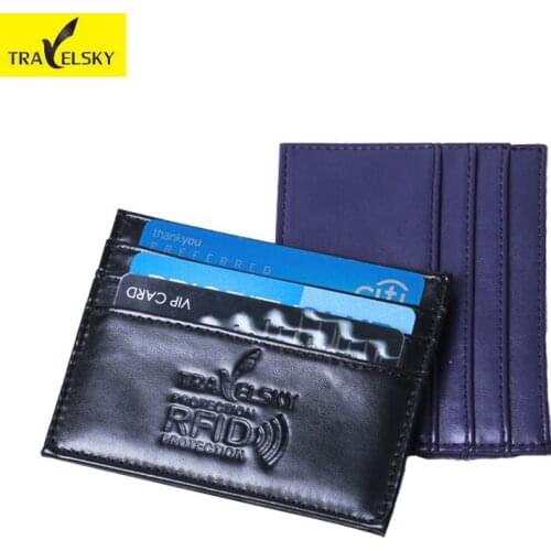 RFID card holder imitation leather take in 3 credit cards and coin change ultrathin portable 3 colors 1pcs free shipping 13625P
