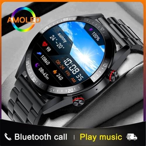 360*360 HD IPS Screen Bluetooth Call men Smart watch Heart Rate Monitor IP68 Swim Sports Smartwatch Custom Dials For Android IOS