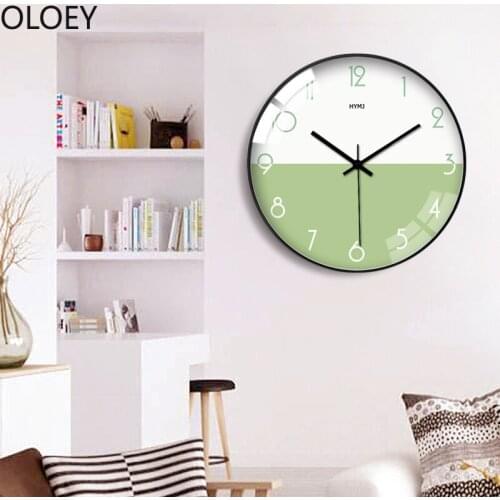 Modern Metal Wall Clock Large Creative Nordic Living Room Bedroom Wall Clocks Home Decoration Silent Horloge Cuckoo Clock Hot