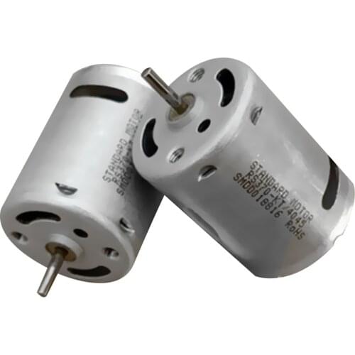 Standard Micro RS370 370 Motor DC 6V 7.2V 9V 12V Volt 33600RPM High Speed Strong Magnetic Power High Torque Electric Machinery