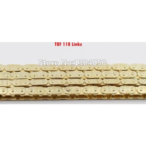 T8F 118 LINKS CHAIN GOLD CHAIN DIRT BIKE G-SCOOTER 49CC MINI ATV QUAD CHOPPER POCKET BIKE