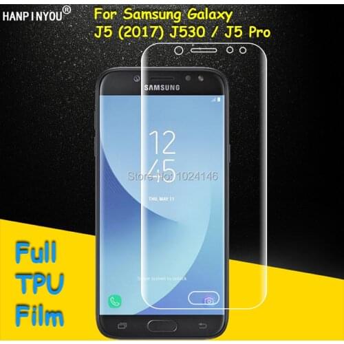Front Full Coverage Clear Soft TPU Film Screen Protector For Samsung Galaxy J5 (2017) J530 / J5 Pro 5.2" (Not Tempered Glass)