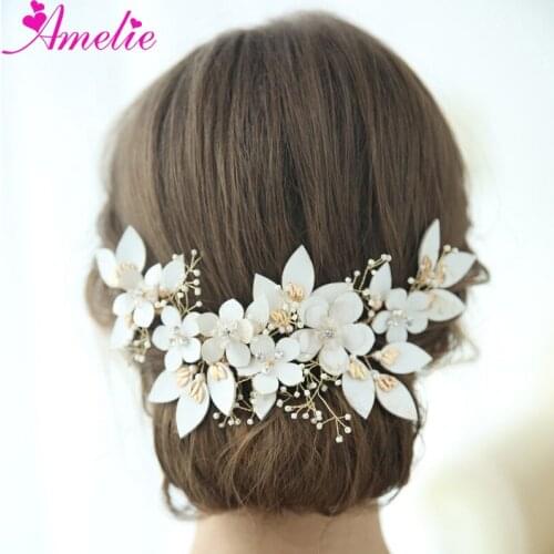Handmade Women Jewelry Barrette Bridal Accessories Hair Clip Novia For Country Wedding