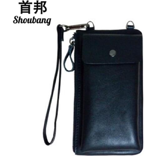 BiPtyDam Brand Women Genuine Cow Leather Crossbody Phone Bags Ladies Zipper Wallets Business Card Cash Holder Clutch Purse