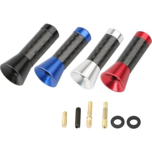 1PC Car Signal Carbon Fiber Antenna Car Radio Antenna Metal Aluminum Short And Long Antenna Modification Supplies Decoration