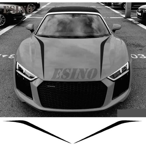 2 x New Styling Auto DIY Styling Decals Stripes Car Body Vinyl Decals Hood Cover Stickers Vinyl Films