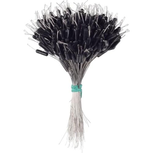 300pcs/lot Float Rubber Stopper Ss S M L Fishing Bobber Stopper Float Cylindrical Space Bean Fish Line Accessories pesca tool