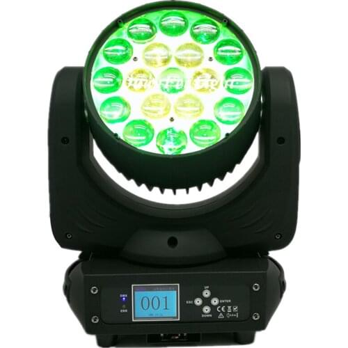4pcs/lot Stage dj zoom lyre led rgbw moving head wash 19x15w 4in1 quad color moving head led powercon 6-50 degree zoom