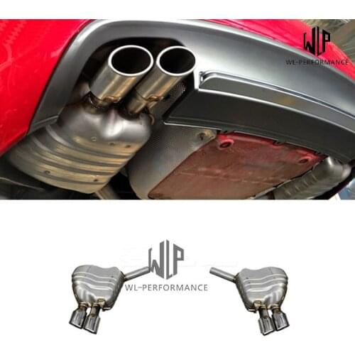 A5 to RS5 Stainless steel car exhaust pipes auto muffler tips For AUDI A5 RS5 2010-2015