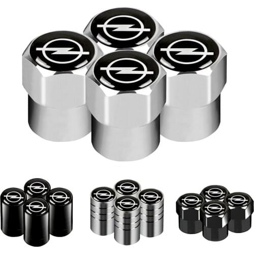 4pcs Car Styling New Sport OPC Emblem Wheel Tire Valve Stem Air Caps for OPEL Zafira b Corsa d Insignia Mokka Regal Accessories
