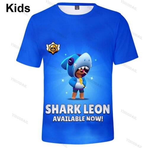 Browlers Darrly and Star, Childrens Wear Shooting Game 3d Swearshirt Boys Girls ClothesTops Kids T-shirt Leon Tshirt Teen Tops