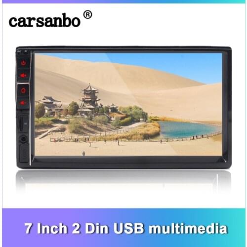 Carsanbo 7 inch HD Bluetooth 2 Din Car Stereo MP3/MP4/MP5 Player FM Radio USB AUX Control car mp5 player phone Mirror link