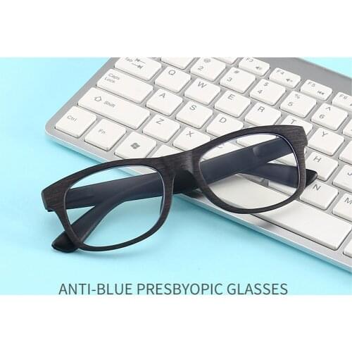 CLARA VIDA 2paires!!! Retro Anti-Blu-ray Reading Glasses Squared Ultralight Men Women +1.0 +1.5 +2.0 To +4.0