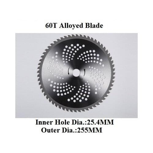 Brush Cutter Parts 60T Alloy Blade for Bush Weed Brushcutter Weed eater Grass Trimmer Head Stainless knife