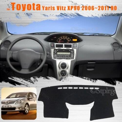 For Toyota Yaris Vitz XP90 2006~2011 90 Console Dashboard Suede Mat Protector Sunshield Cover