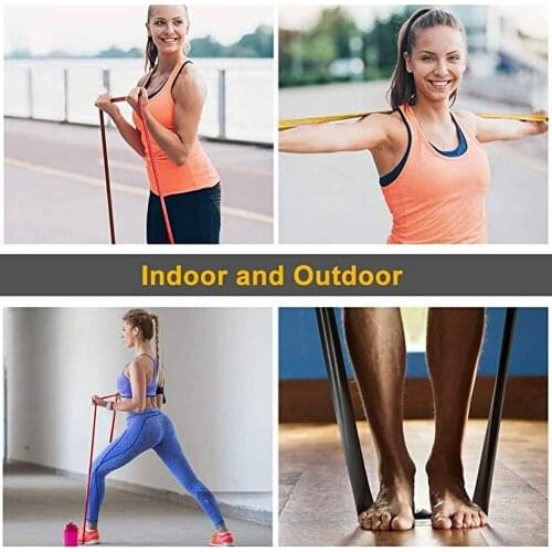 Resistance band Bodybuilding fitness elastic band-resistance band suit Carry Bag For Legs Butt Arms Yoga Fitness Pilates 5