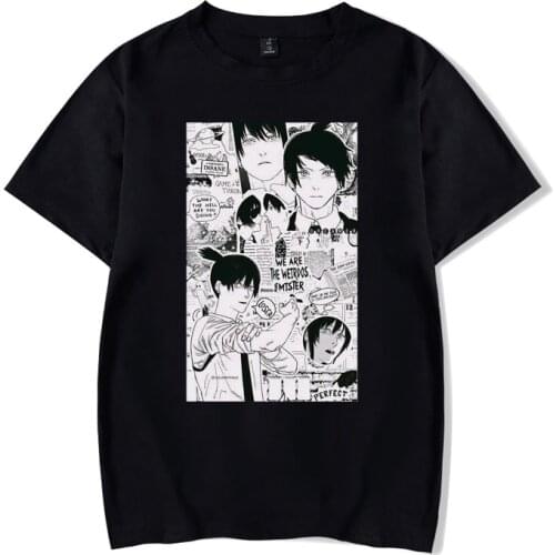 Chainsaw Man T-Shirts Japan Anime Woman Men Clothes Manga Printed O-neck Cotton Summer Harajuku Streetwear Short Sleeves Tees
