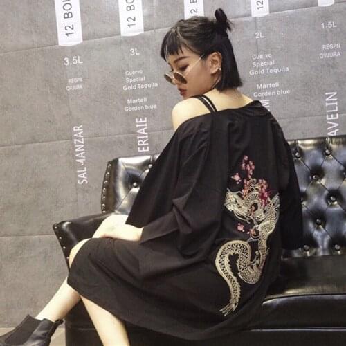 Kimono cardigan blouse shirt summer beach kimonos woman 2019 cosplay yukata female obi Japanese streetwear komono TA478