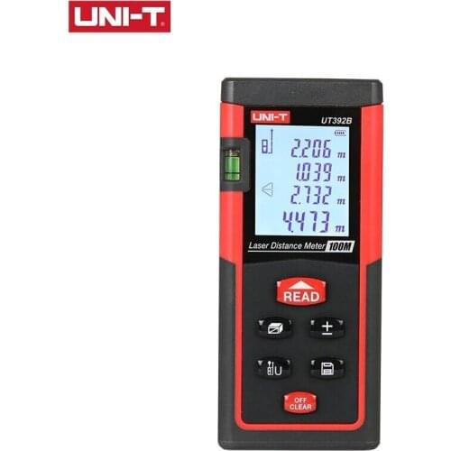 UNI-T UT392B laser distance meter laser rangefinder Built-in bubble leveler Auto calibration Area-volume-Angle measure Tool
