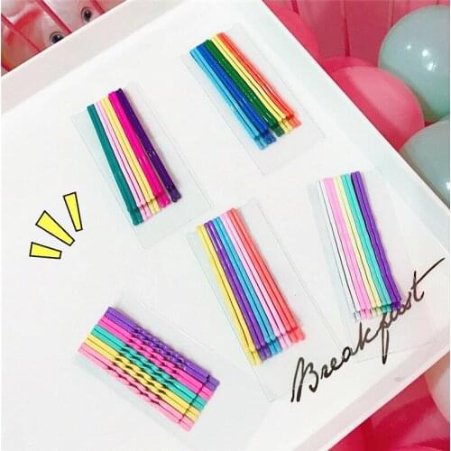 10PCS/set Women Fashion Hairpins Lovely Candy Color Metal Hair Clip Kids Headwear Accessories Baby BB Clips for Girl