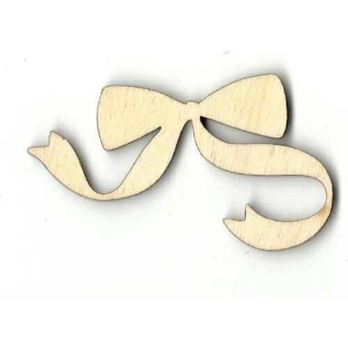 Bow - Laser Cut Out Unfinished Wood Shape
