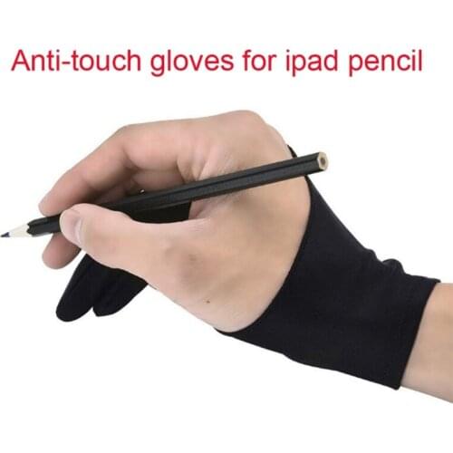 2021 New 2-Finger Tablet Drawing Anti-Touch Gloves for ipad Pro 9.7 10.5 12.9 Inch Pencil