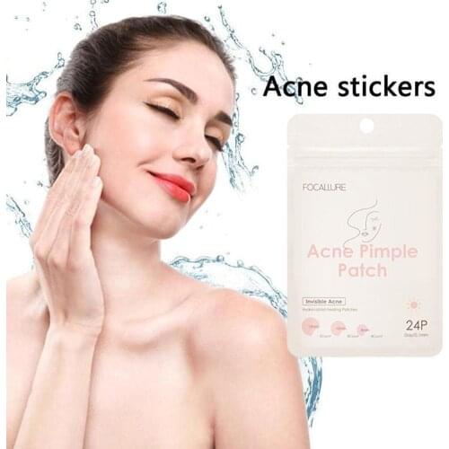 24pcs/set Acne Patch Day and Night Tea Tree Extract Acne Removal Pimple Patch Invisible Stickers Acne Pimple Removal Skin Care