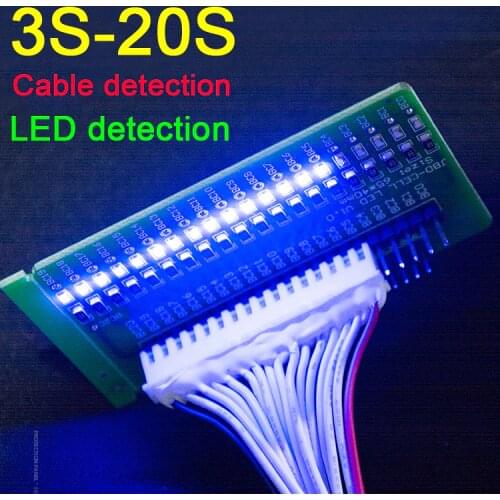 3S -17S Li-ion Lithium Battery protection board Line Tester LED Detection 4s 5s 6s 7s 8s 9s 10s 11s 12s 13s 14s 15s 16s Cells