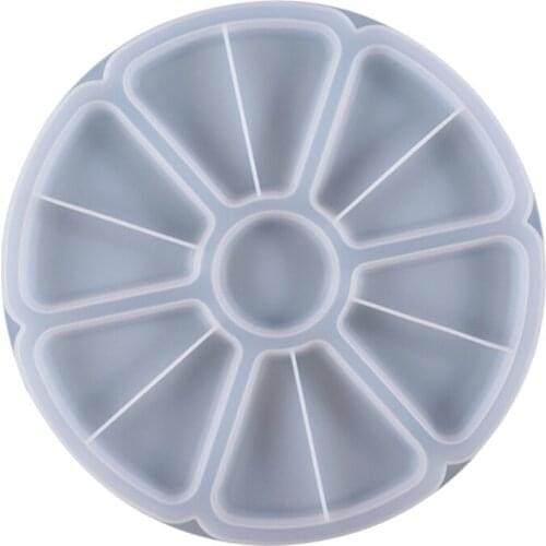 Petal Fruit Nut Storage Tray Epoxy Resin Mold Dishes Plate Silicone Mould DIY Crafts Home Decorations Casting Tool