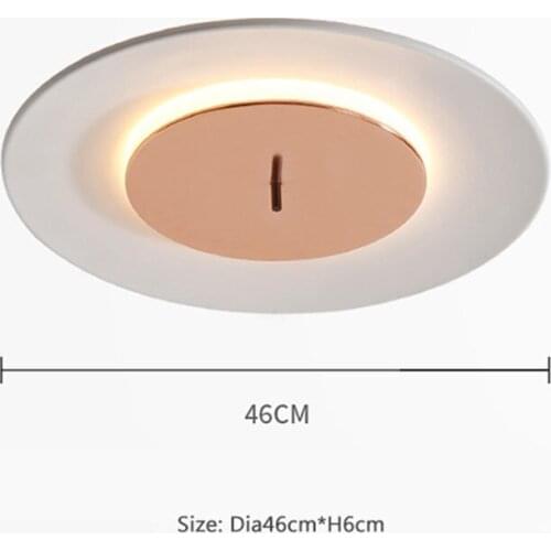 Nordic living room simple ceiling light modern led bedroom atmosphere macaron round ceiling lamp