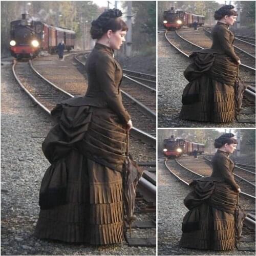 Sc-1145 Victorian Gothic/Civil War Southern Belle loose Ball Gown Dress Halloween Vintage dresses Custom made