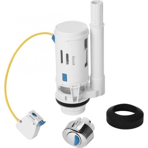 Flush Water ABS Plastic Fitting Push Button Dual Drain Valve Toilet WC Flush Systems BT