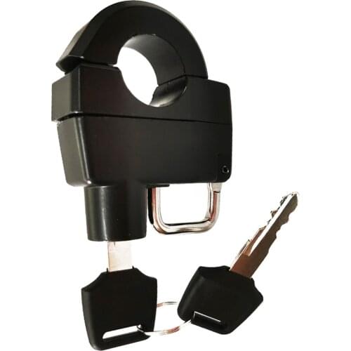 Motorcycle Helmet Lock Security Padlock 7/8" 22-26mm Handlebar w/ Keys