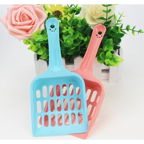 1pc candy-colored plastic cat litter shovel pet feces shovel artifact poop picker cat feces shovel cleaning supplies