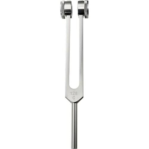 128Hz 256Hz Iatrical Neurological Tuning Fork Set With Triangle Percussion Hammer For Sound Healing Therapy Aluminum Alloy