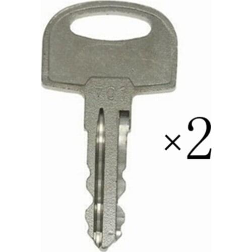 2)701 key For New Style Ditch Witch Equipment Ignition Start Starter Key