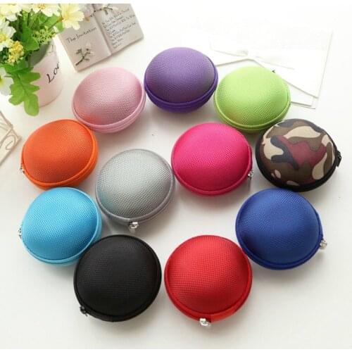 2pcs Portable EVA Earphone Case, Carrying Case Bag Storage Box Bag Inner Pocket Durable Bluetooth Headset Earbud bag