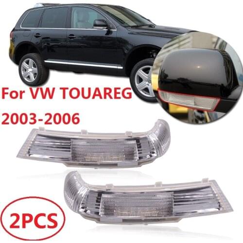 Kamshing 2PCS Side Rear View Mirror LED Turn Signal Lamp Blink Light For VW TOUAREG 2003 2004 2005 2006 7L6 949 102