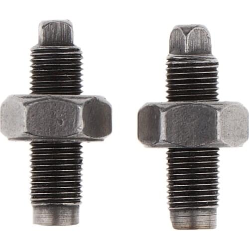 2x Solid Valve Adjusting Screws with Nuts for 50-125cc ATV QUAD, 0.7 inch Long
