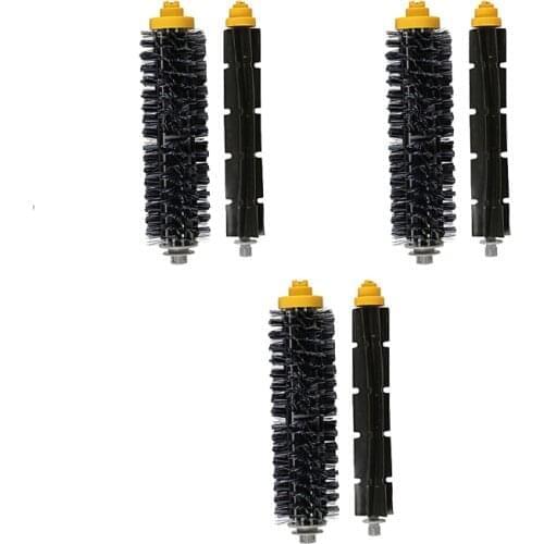 3 Sets Main Roller Brush Kit for iRobot Roomba 600 Series 605 606 616 620 650 655 660 625 676 680 690 Robot Vacuum Cleaner